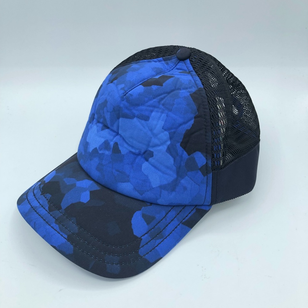 Lululemon Blue Camo Hat Mesh Back Trucker Cap